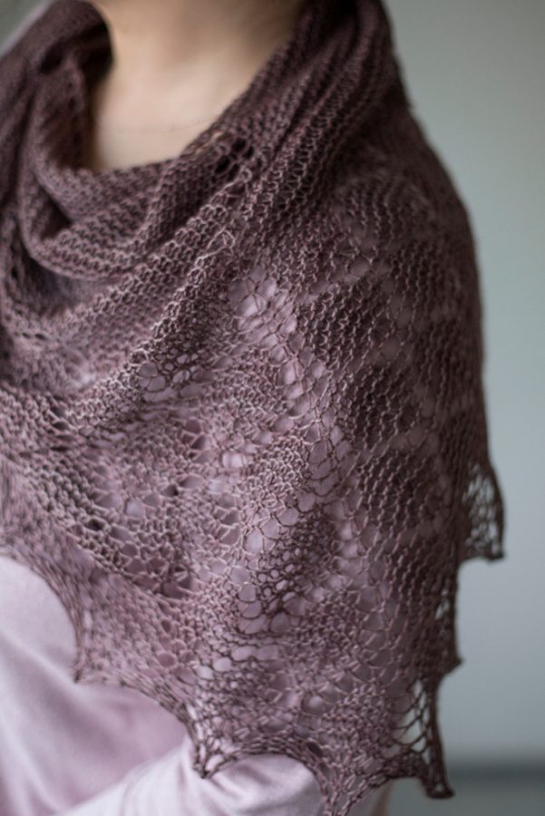 Diamond Ice shawl pattern from Woolenberry