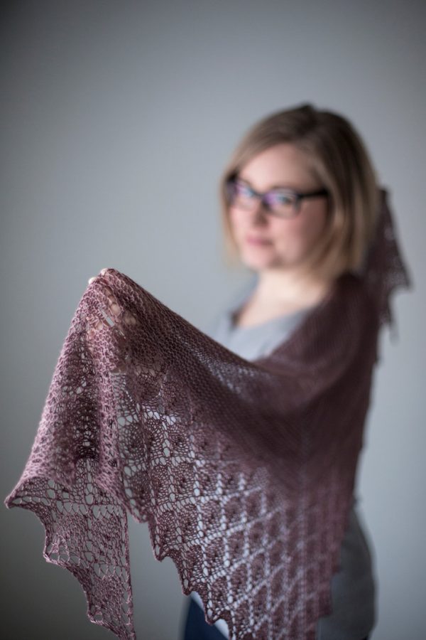 Diamond Ice shawl pattern from Woolenberry