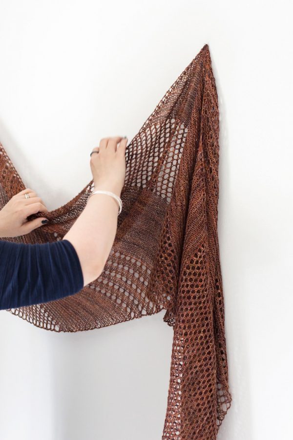 Shine shawl pattern from Woolenberry