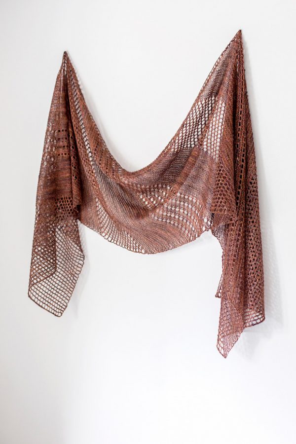 Shine shawl pattern from Woolenberry