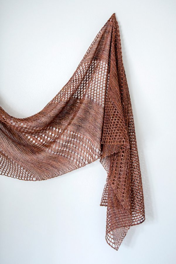 Shine shawl pattern from Woolenberry