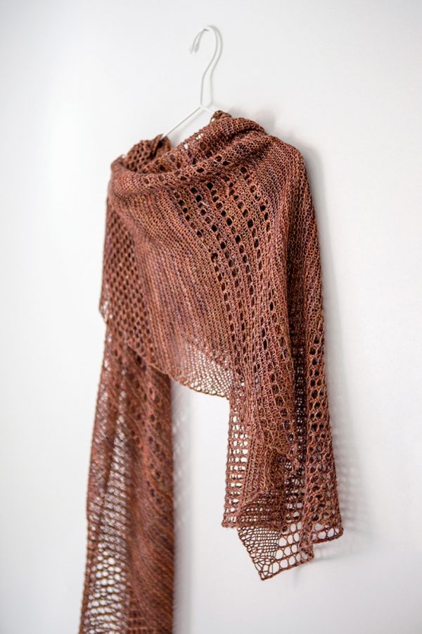 Shine shawl pattern from Woolenberry