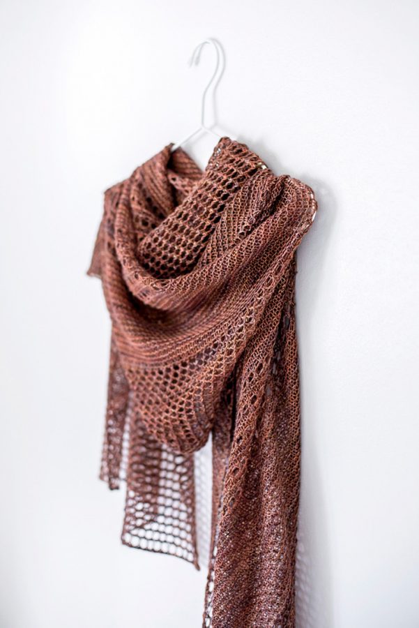 Shine shawl pattern from Woolenberry