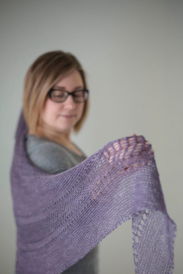 Ardent shawl pattern from Woolenberry