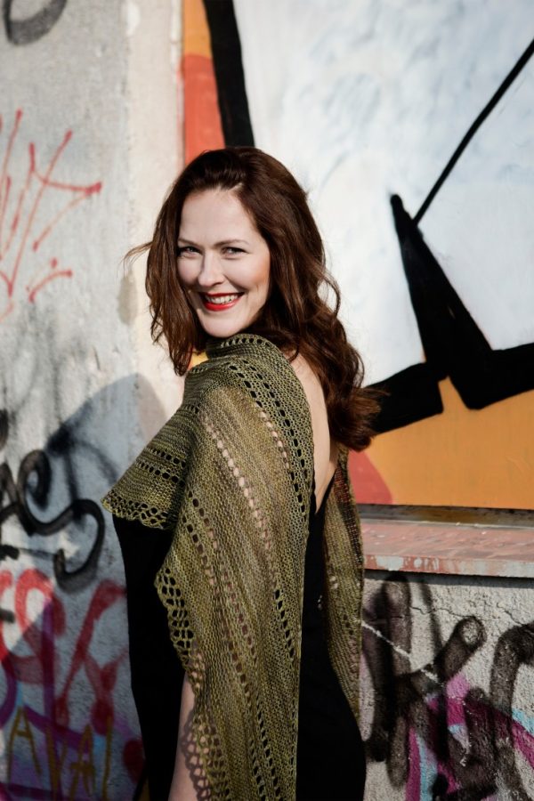 Parasol one skein shawl knitting pattern from Woolenberry