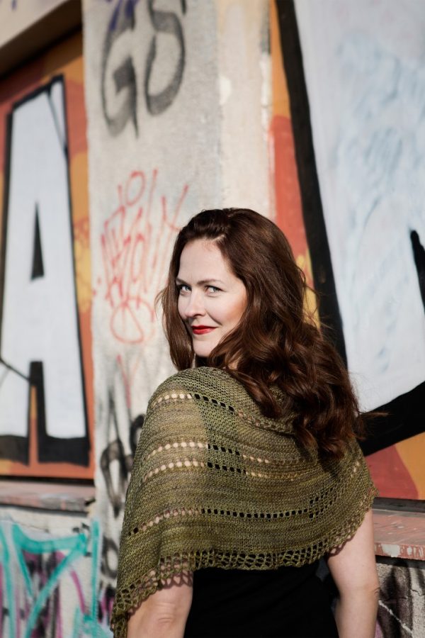Parasol one skein shawl knitting pattern from Woolenberry