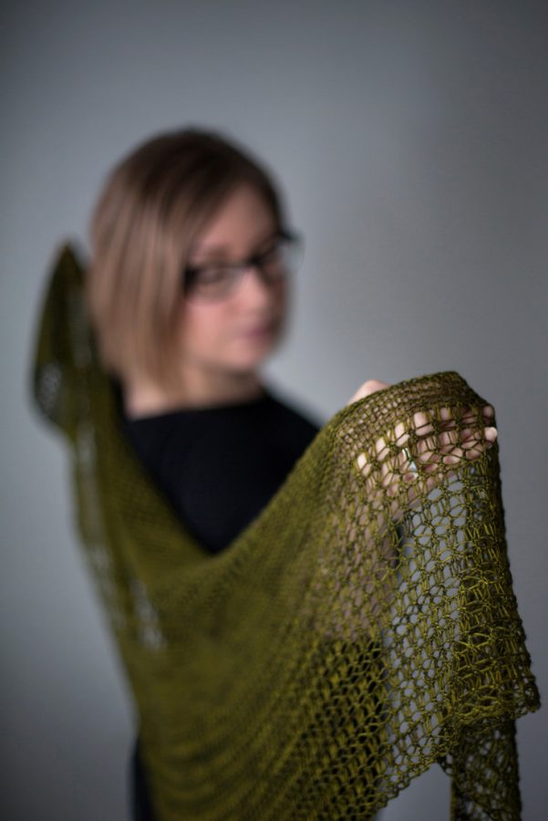 Wildheart shawl pattern from Woolenberry