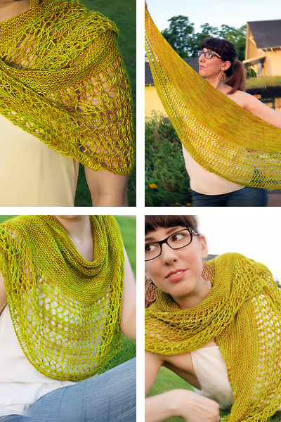 Project Love – Rosewater shawl knitted by Jen (hopwala on Ravelry)