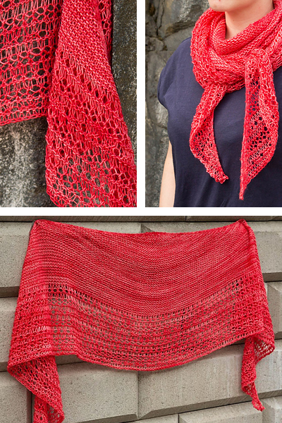 Project Love – Rosewater shawl knitted by Jaana (koukutettu on Ravelry)