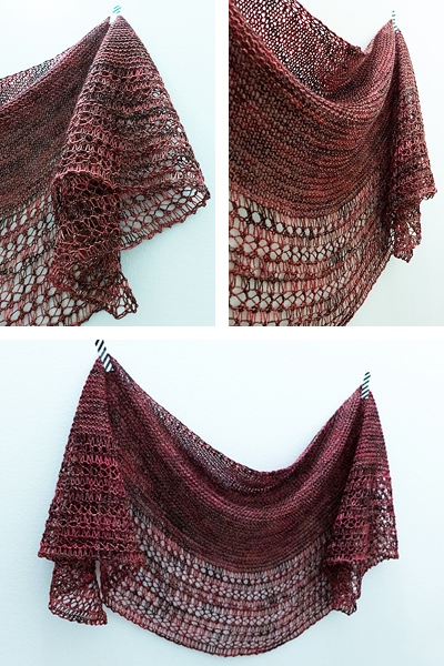 Project Love – Rosewater shawl knitted by Tuija (pinokin on Ravelry)