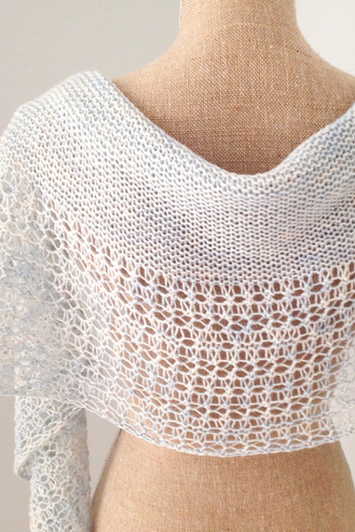 Project Love – Rosewater shawl knitted by Vicki (xstitch on Ravelry)