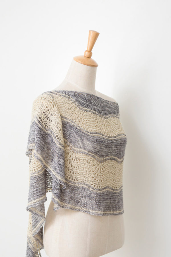 Coastline shawl pattern from Woolenberry