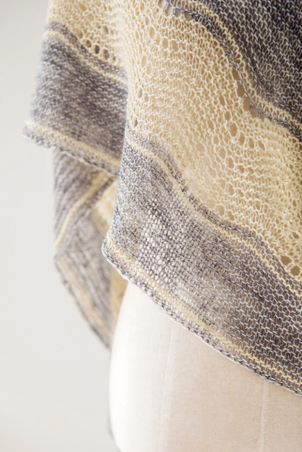 Coastline shawl pattern from Woolenberry