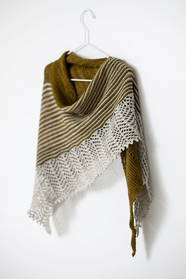 Spotlight shawl pattern from Woolenberry