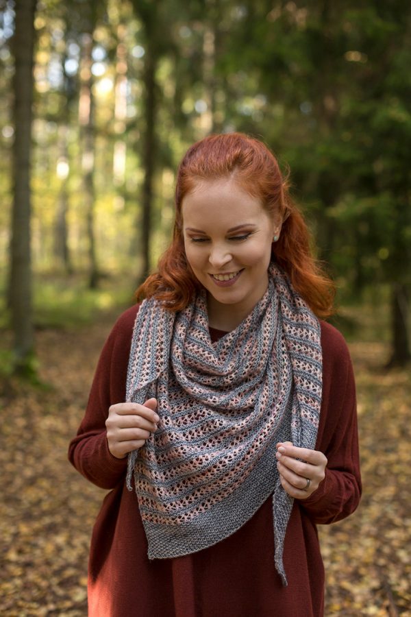 Moon Dust shawl pattern from Woolenberry