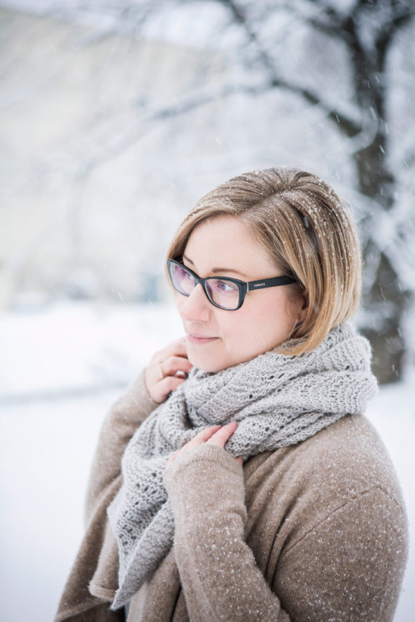 Winter Starlight shawl from Woolenberry