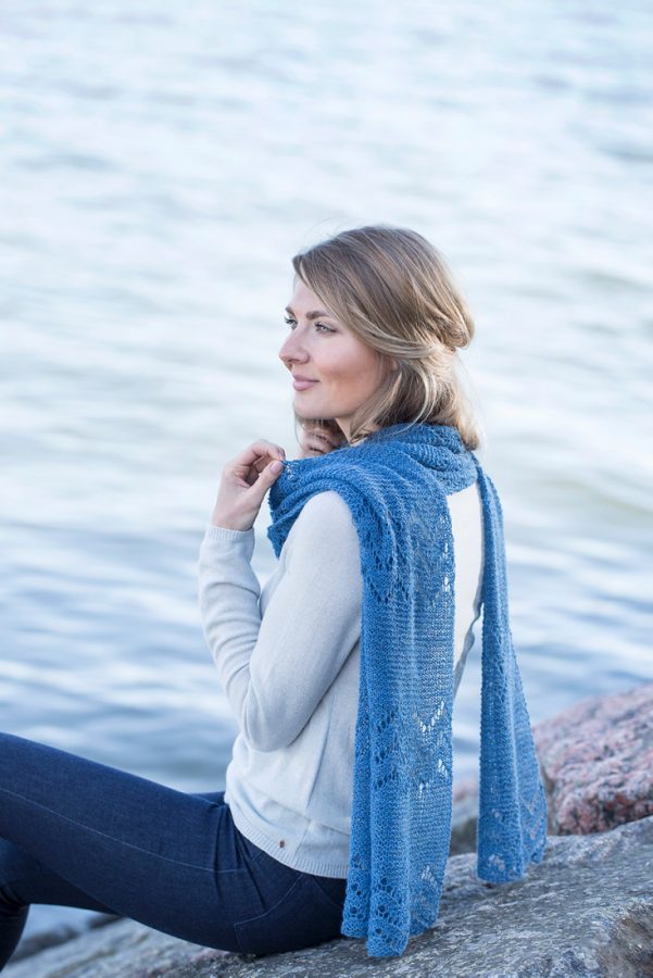 Oceana shawl pattern from Woolenberry