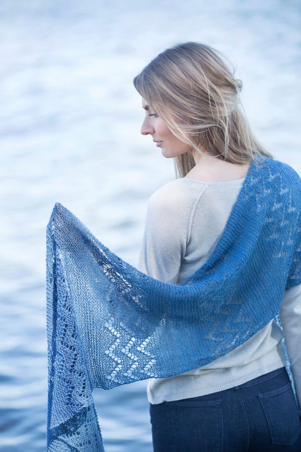 Oceana shawl pattern from Woolenberry