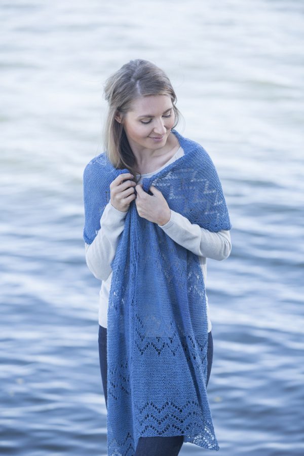 Oceana shawl pattern from Woolenberry