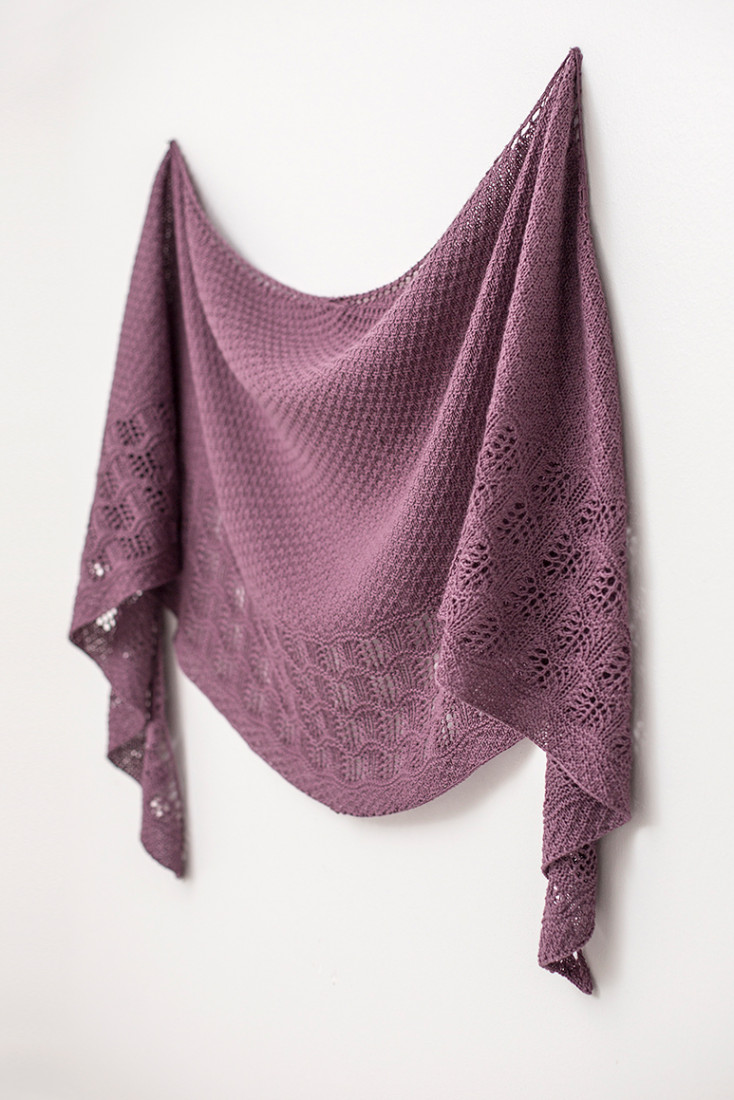 Malva shawl pattern from Woolenberry