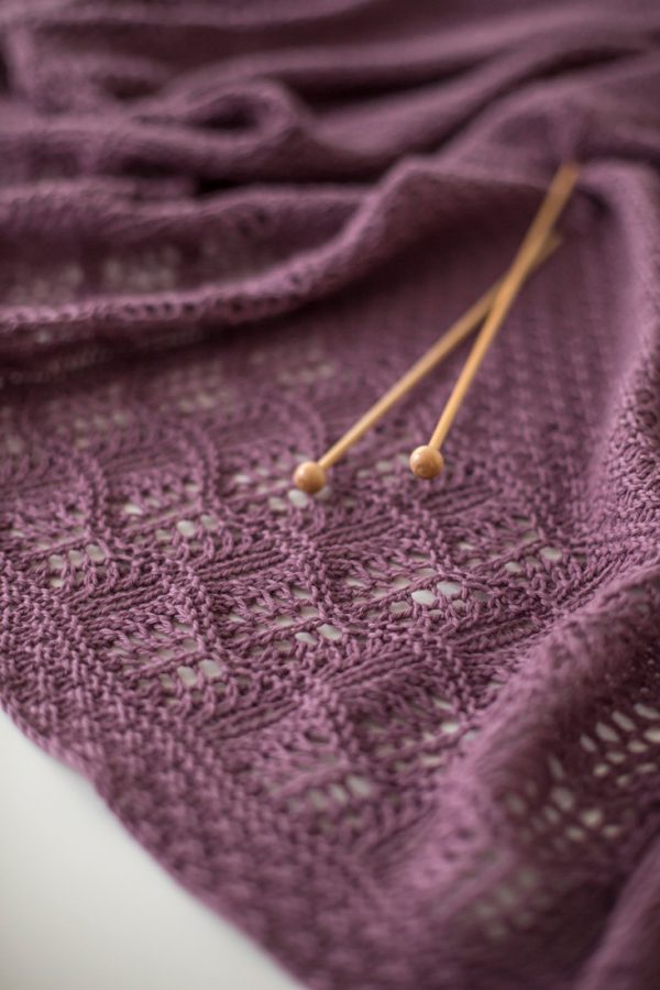 Malva shawl pattern from Woolenberry