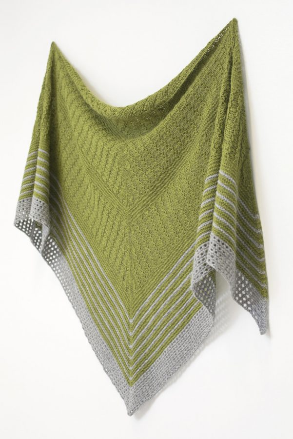 Autumn Woods shawl pattern from Woolenberry
