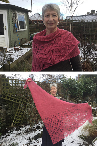 Project Love: Bough shawl from Woolenberry