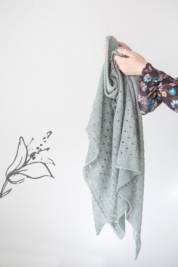 Summer Meadow shawl pattern from Woolenberry