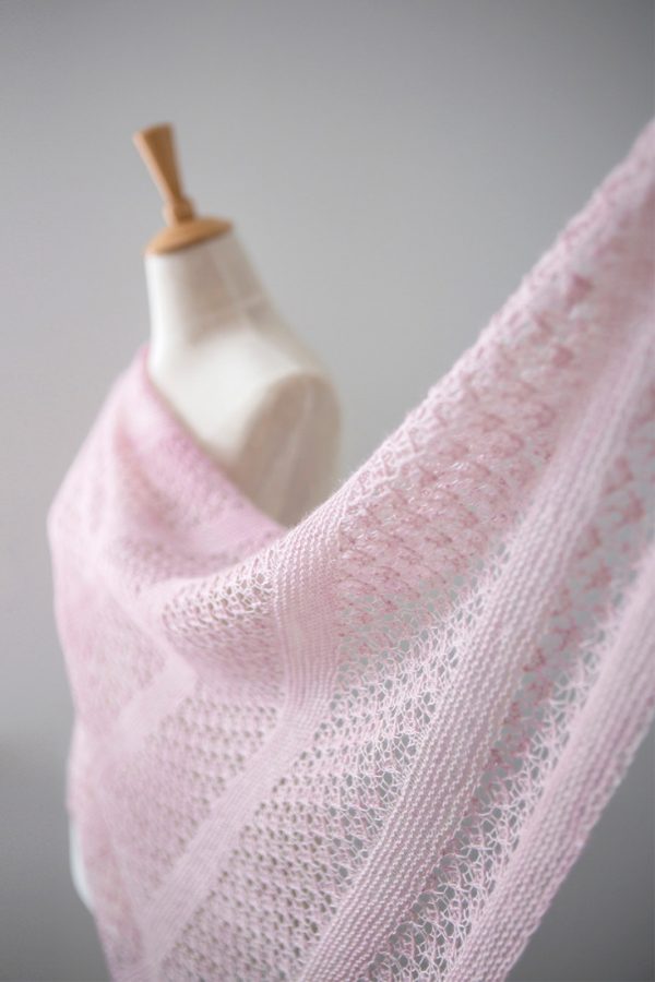 Wild Cherries shawl pattern from Woolenberry