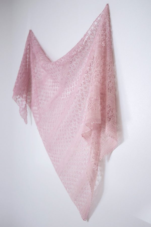 Wild Cherries shawl pattern from Woolenberry