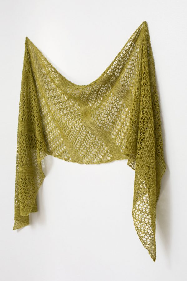Fern Fronds shawl pattern from Woolenberry