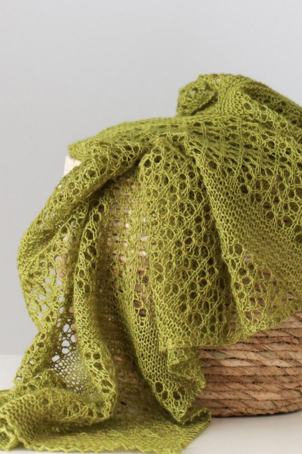 Fern Fronds shawl pattern from Woolenberry