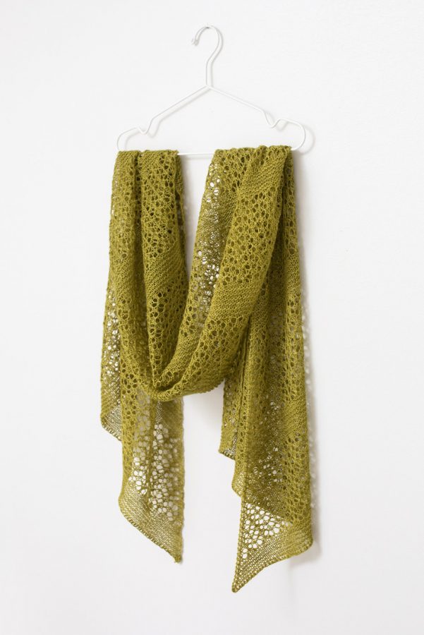 Fern Fronds shawl pattern from Woolenberry