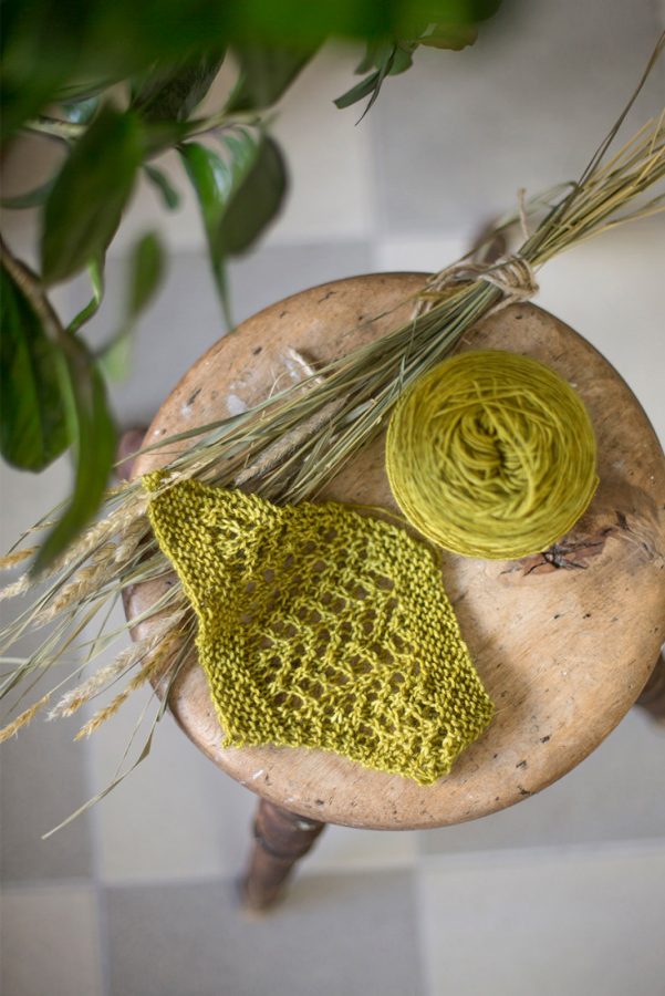 Fern Fronds shawl from Woolenberry