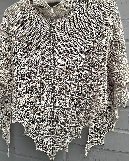 Project Love: Diamond Ice shawl from Woolenberry