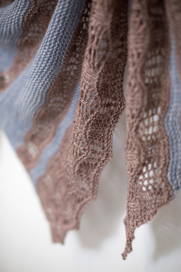 Touchstone shawl pattern from Woolenberry