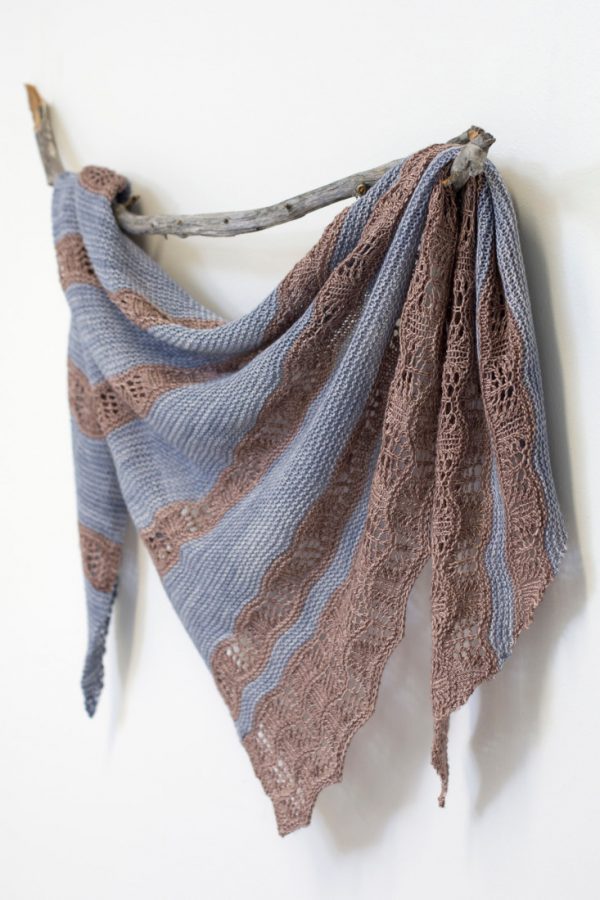 Touchstone shawl pattern from Woolenberry