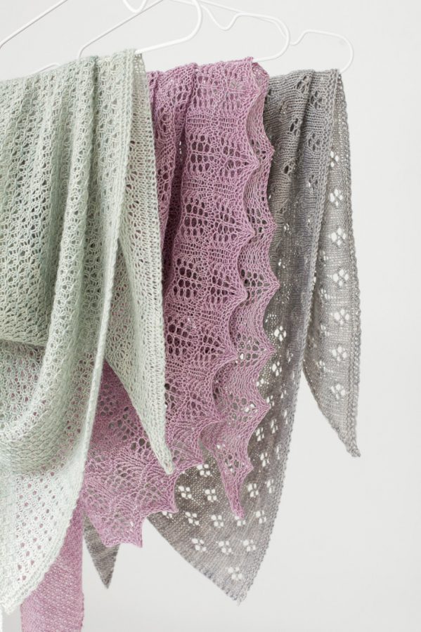 Mix & Match – Rivers shawl pattern collection from Woolenberry