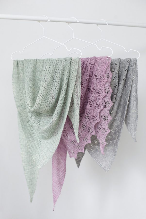 Mix & Match – Rivers shawl pattern collection from Woolenberry