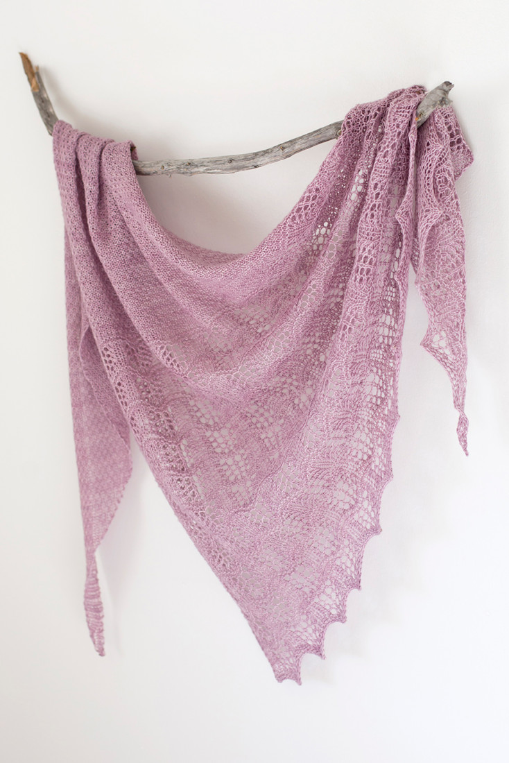 Tiber shawl pattern from Woolenberry