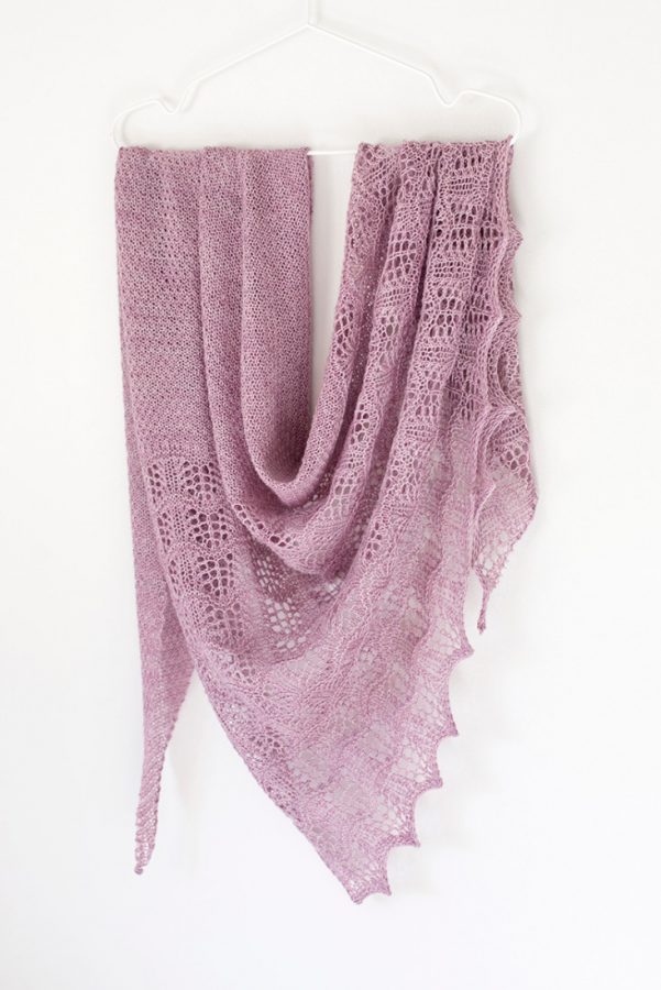 Tiber shawl pattern from Woolenberry