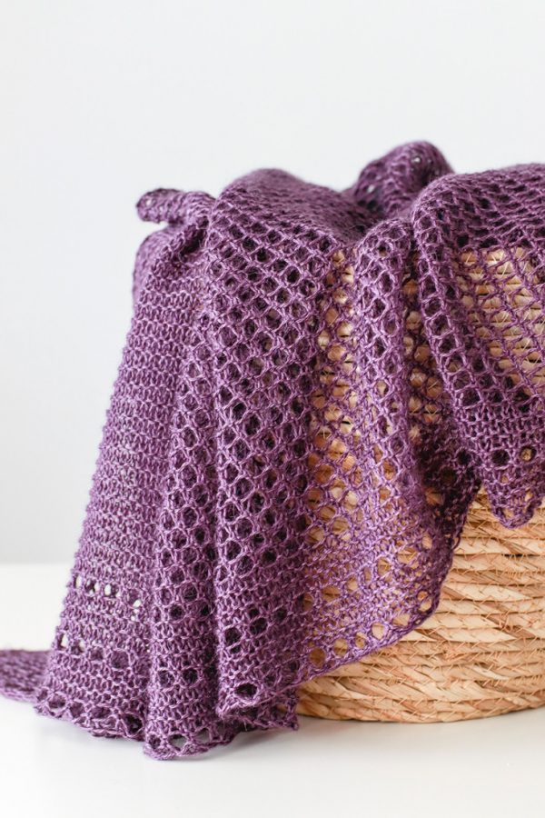 Cobblestone shawl pattern from Woolenberry.