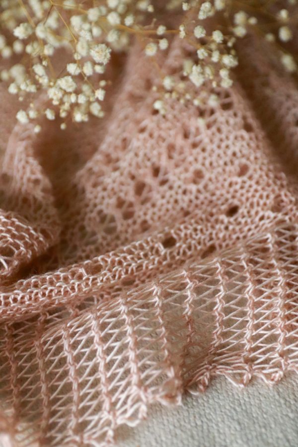 Asymmetric triangle shawl pattern: Sprinkles
