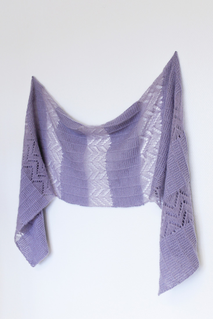 Autumn Breeze rectangle shawl from Woolenberry