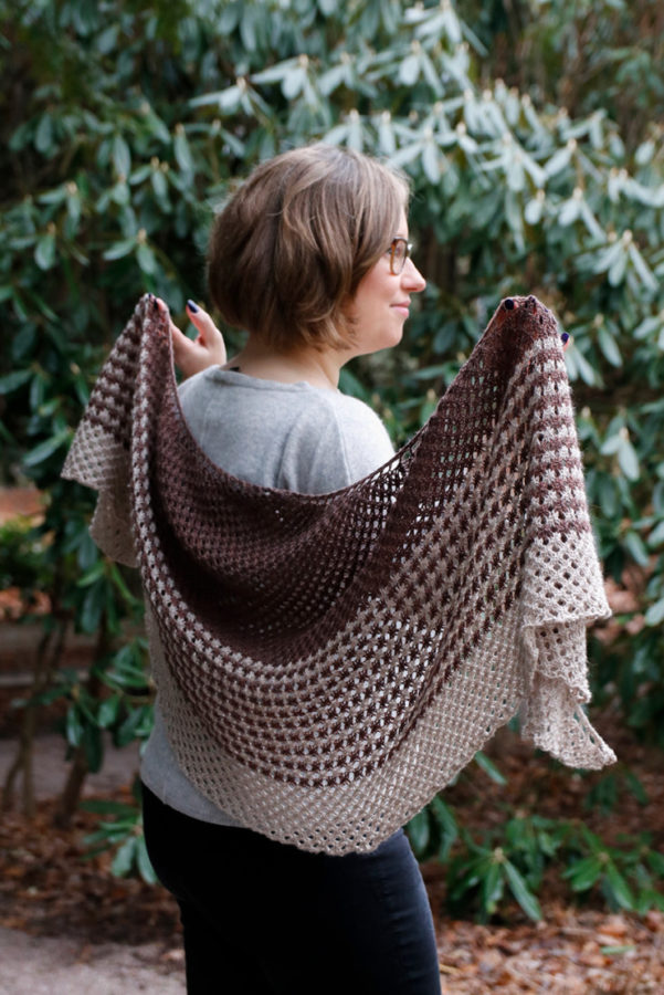 Winter Frost shawl knitting pattern from Woolenberry