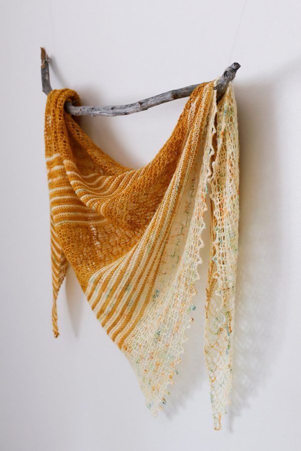 Summer Solstice shawl pattern from Woolenberry