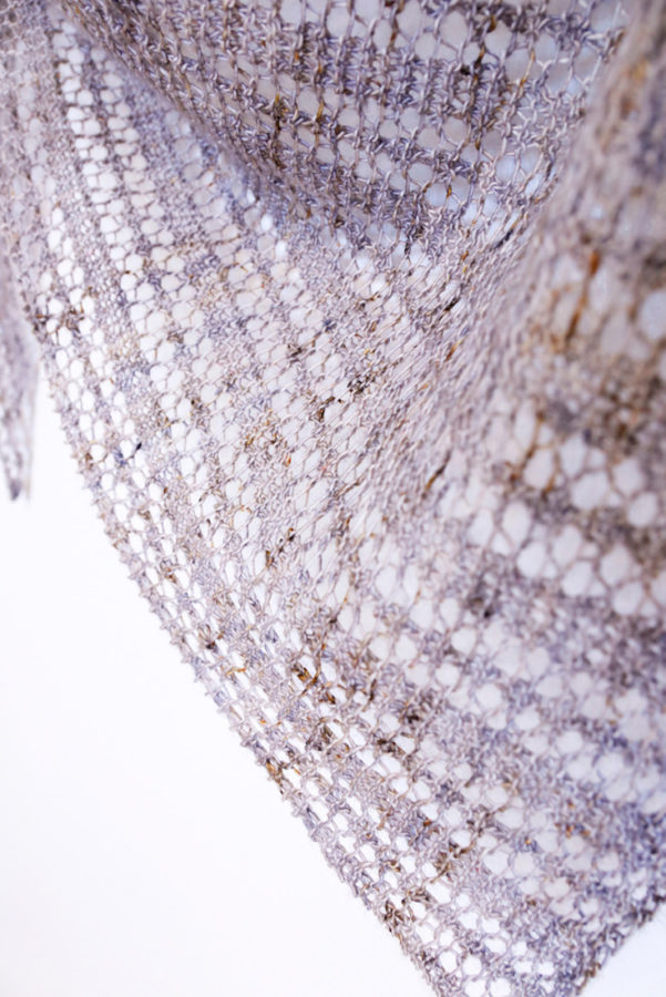 Treillage shawl pattern from Woolenberry
