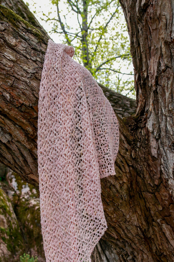 Spring Sparkle shawl pattern from Woolenberry
