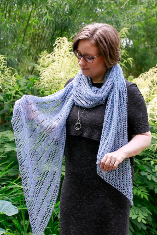 Summer Dreams rectangle shawl from Woolenberry