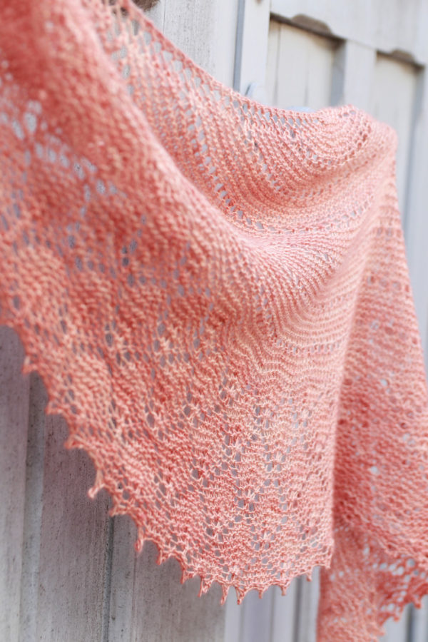 One skein wonder: Break of Dawn shawl knitting pattern